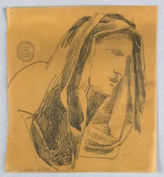 Esquisse de tête de femme