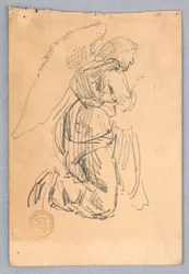Étude pour un ange en adoration