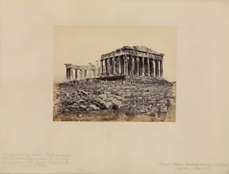 Athènes - Le Parthénon, vue générale du nord-ouest