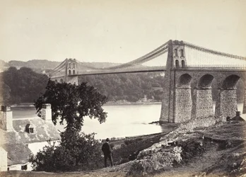 Bangor, pont suspendu, depuis Anglesey (254)