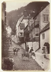 Clovelly, le New Inn et la rue, 1860-1894