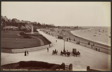 Exmouth, esplanade et tour de l