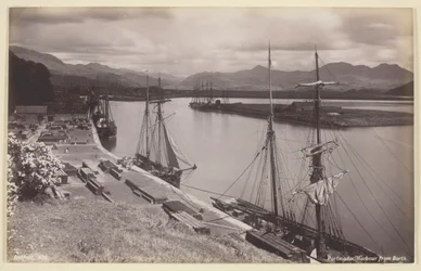 Port de Portmadoc depuis Borth, 1860-94