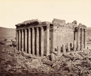 Temple de Jupiter, Baalbek, vu du nord-ouest