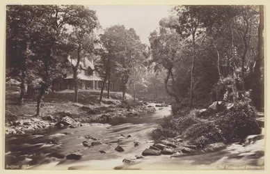 Watersmeet, le cottage et les ruisseaux
