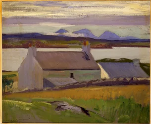 Crépuscule, Iona, Paps de Jura au-delà