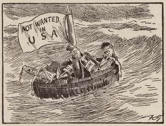 La prohibition aux États-Unis (lithographie)