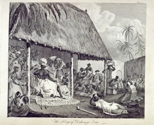 La levée du roi de Dahomey, planche I de 