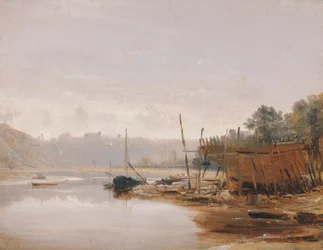 Construction de bateaux près de Dinan, Bretagne