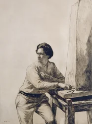 Portrait de Jacob Epstein (1880-1959) 1909