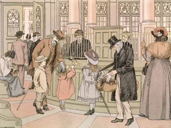 La banque, tirée du "Livre des magasins".