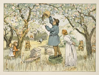 The Bee Farmer, tiré de Four and Twenty Toilers, pub. 1900 (lithographie couleur)