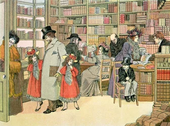 Le magasin de livres, tiré du "Livre des magasins".