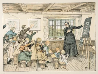 La Dame, tirée de Four and Twenty Toilers, pub. 1900 (lithographie couleur)