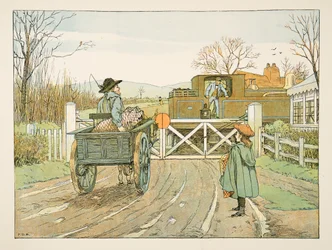 Le mécanicien de locomotive, tiré de « Vingt-quatre travailleurs », publié en 1900