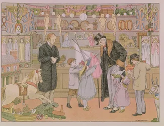 Le magasin de jouets, extrait de "The Book of Shops" (Le livre des magasins)