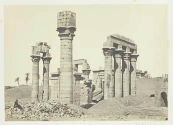 Temple de Cléopâtre à Erment, près de Thèbes, 1857