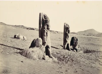 Colosses et Sphinx à Wady Saboua