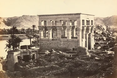 "Égypte et Palestine": pavillon de Trajan dans le complexe monumental de Philae, Île d