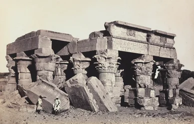 "Égypte et Palestine": ruines du temple de Sobek et Haroeri de Kom Ombo, Haute-Égypte