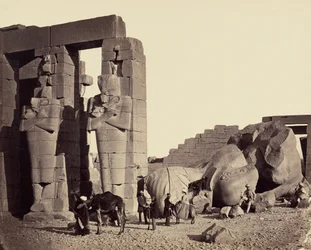 Colosse tombé du Ramesseum, Thèbes