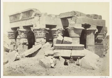 Vue rapprochée du temple de Kom Ombo