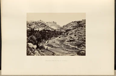 Jérusalem, depuis le puits d