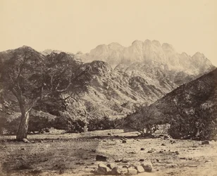 Mont Serbal, depuis le Wádee Feyrán