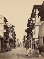 Maisons indigènes dans le fort, Bombay