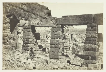Portique du Temple de Cerf Hossayn, Nubie, 1857