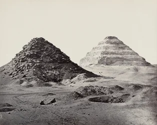 Les pyramides de Saqqarah vues du nord-est