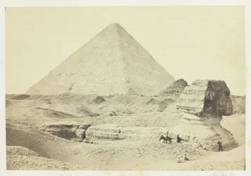 Le Sphynx et la Grande Pyramide, Geezeh