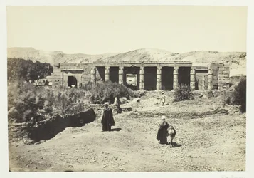 Le Temple de Goorneh, Thèbes, 1857