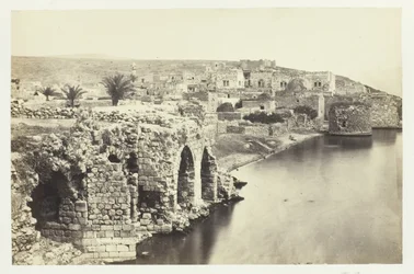La ville et le lac de Tibériade, du sud, 1857
