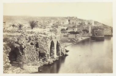 La ville et le lac de Tibère, vus du sud