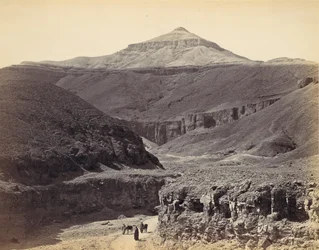 Vallée des Rois, Thèbes, vers 1857, imprimé dans les années 1870