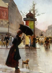 Scène de Rue à Paris, 1890