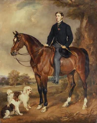 Portrait équestre de Seymour Sydney Hyde, 6e comte de Harrington