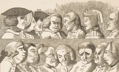 Planche IV, des Règles pour dessiner des caricatures, 26 février 1788