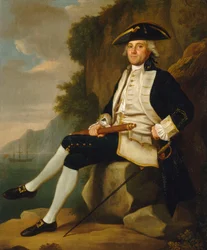 Capitaine Sir Edward Vernon (1723-1794), milieu du XVIIIe siècle