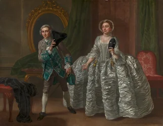 David Garrick et Mme Pritchard dans "The Suspicious Husband" de Benjamin Hoadley
