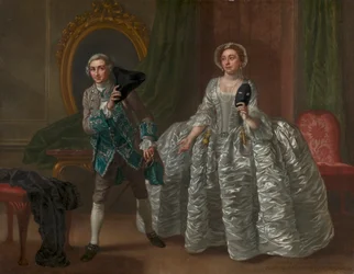 David Garrick et Mme Pritchard dans "The Suspicious Husband" de Benjamin Hoadley