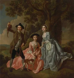 George Rogers et sa femme, Margaret, et sa sœur, Margaret Rogers