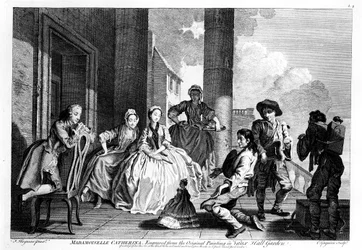 Mademoiselle Catherina, gravée par Charles Grignion (1743)