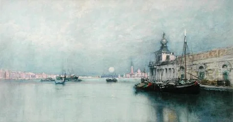 Lever de lune sur le Grand Canal