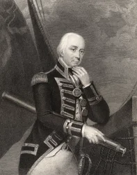 Amiral Lord Cuthbert Collingwood, gravé par W. Finden, de 