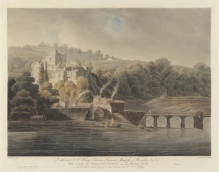 Château de Chepstow sur la rivière Wye