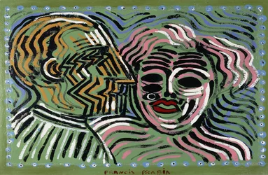 Couple au Profile de Marcel Duchamp