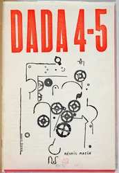 Dada 4-5", couverture du magazine (lithographie couleur)