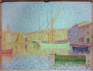 Le port de Saint-Tropez, effet de soleil